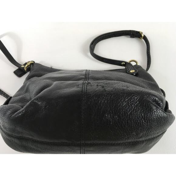 Coach Ashley Women’s Black Pebbled Leather Snake Embossed Medium Crossbody - Picture 7 of 12